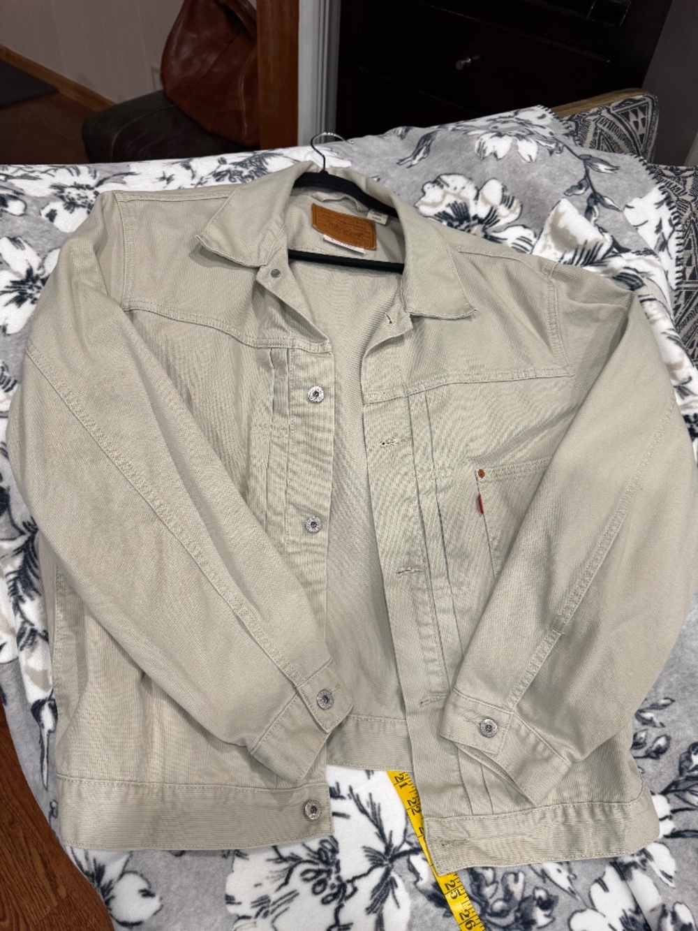 Levia Cotton canvas pleated jacket light beige